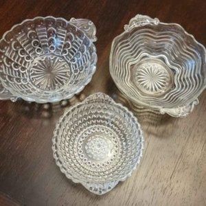 Set of Vintage Glass Bowls